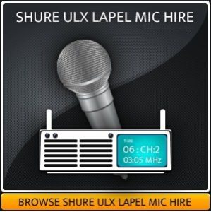 SHURE ULX MIC HIRE